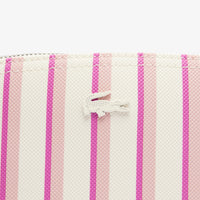 Anna reversible piqué case - Farine Pink Stripes
