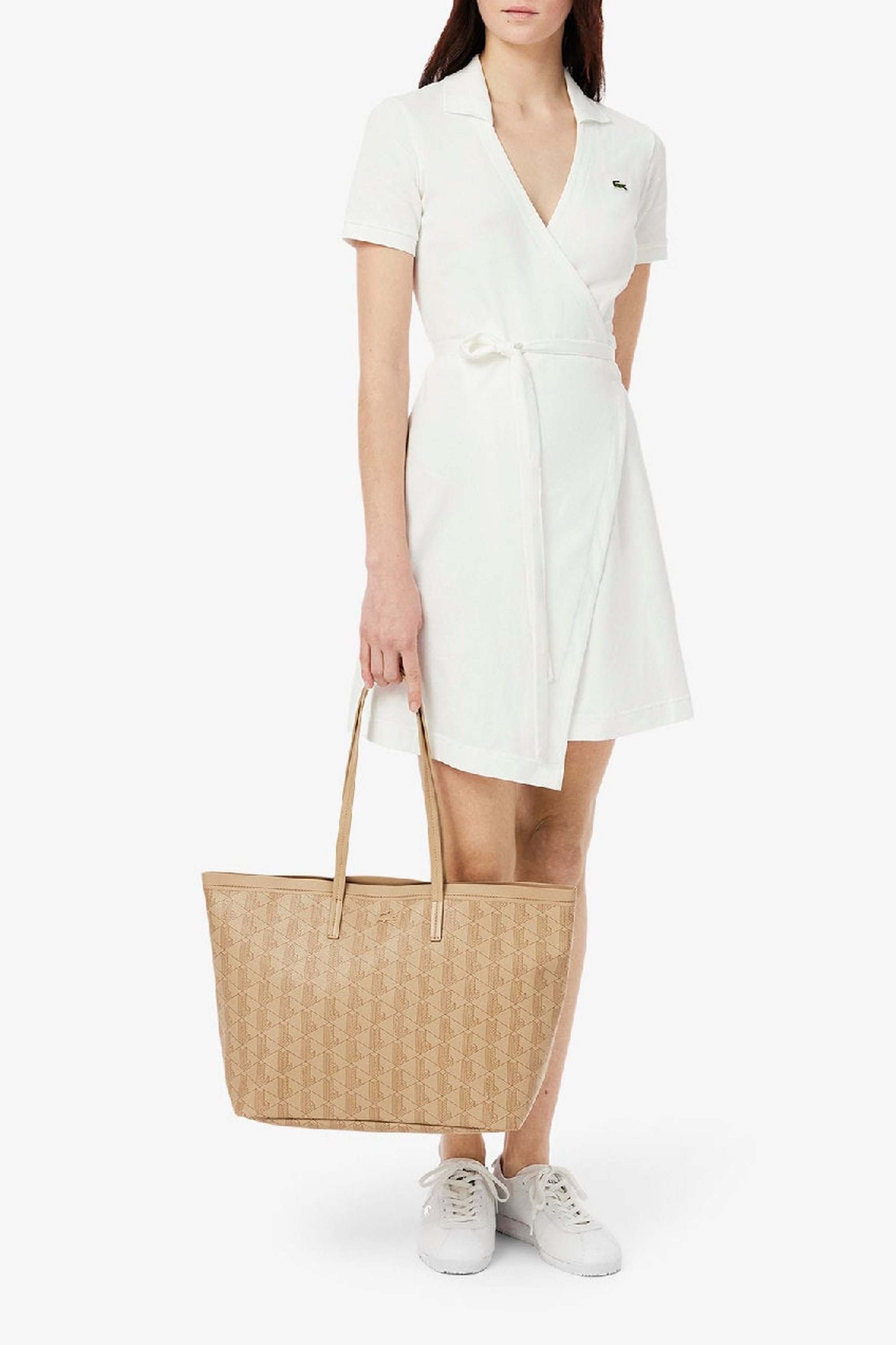 Sac cabas Zely grainé avec pochette - Mono Viennois