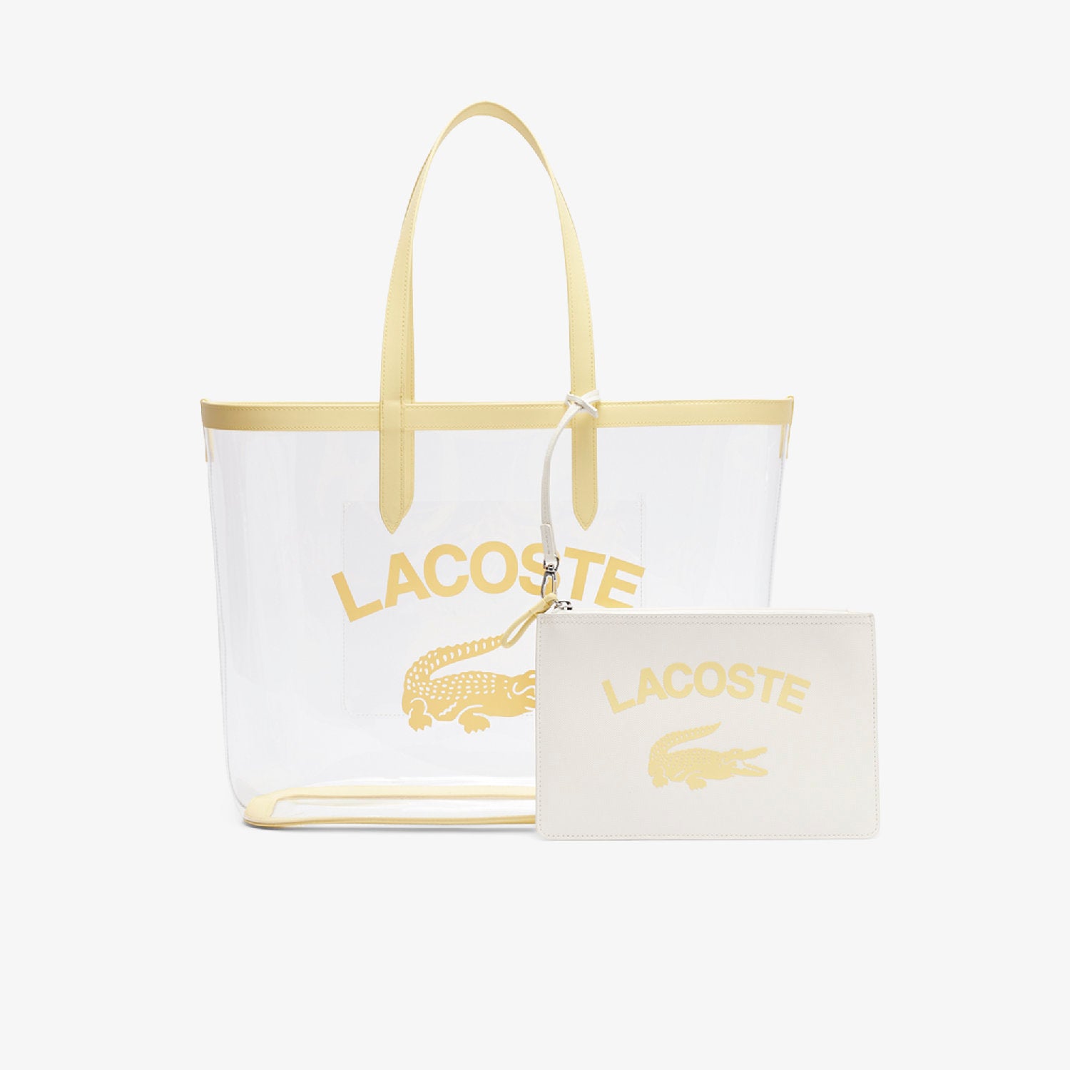 Anna tote bag with pocket - Transparent Yellow