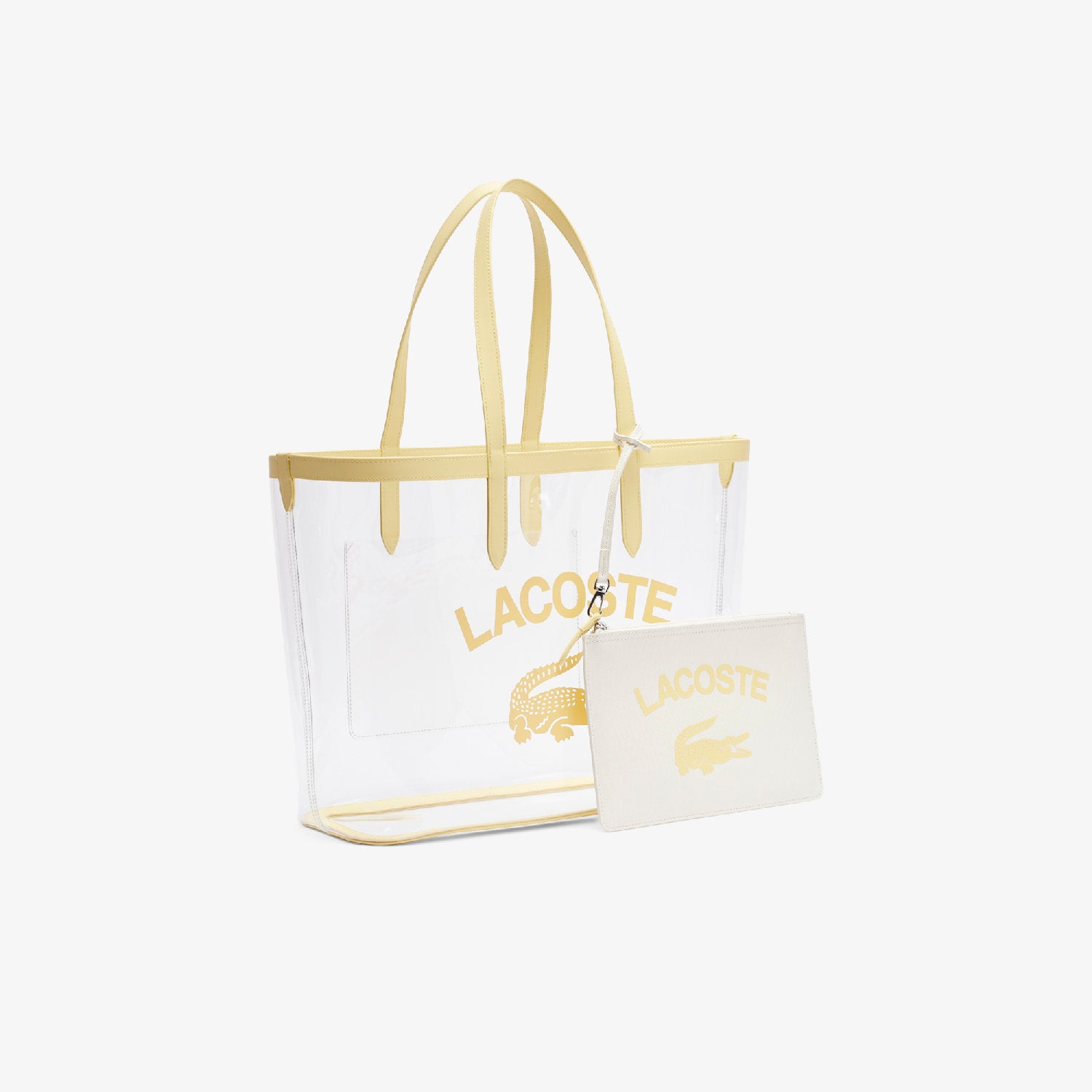 Anna tote bag with pocket - Transparent Yellow