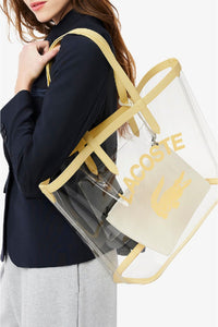 Anna tote bag with pocket - Transparent Yellow