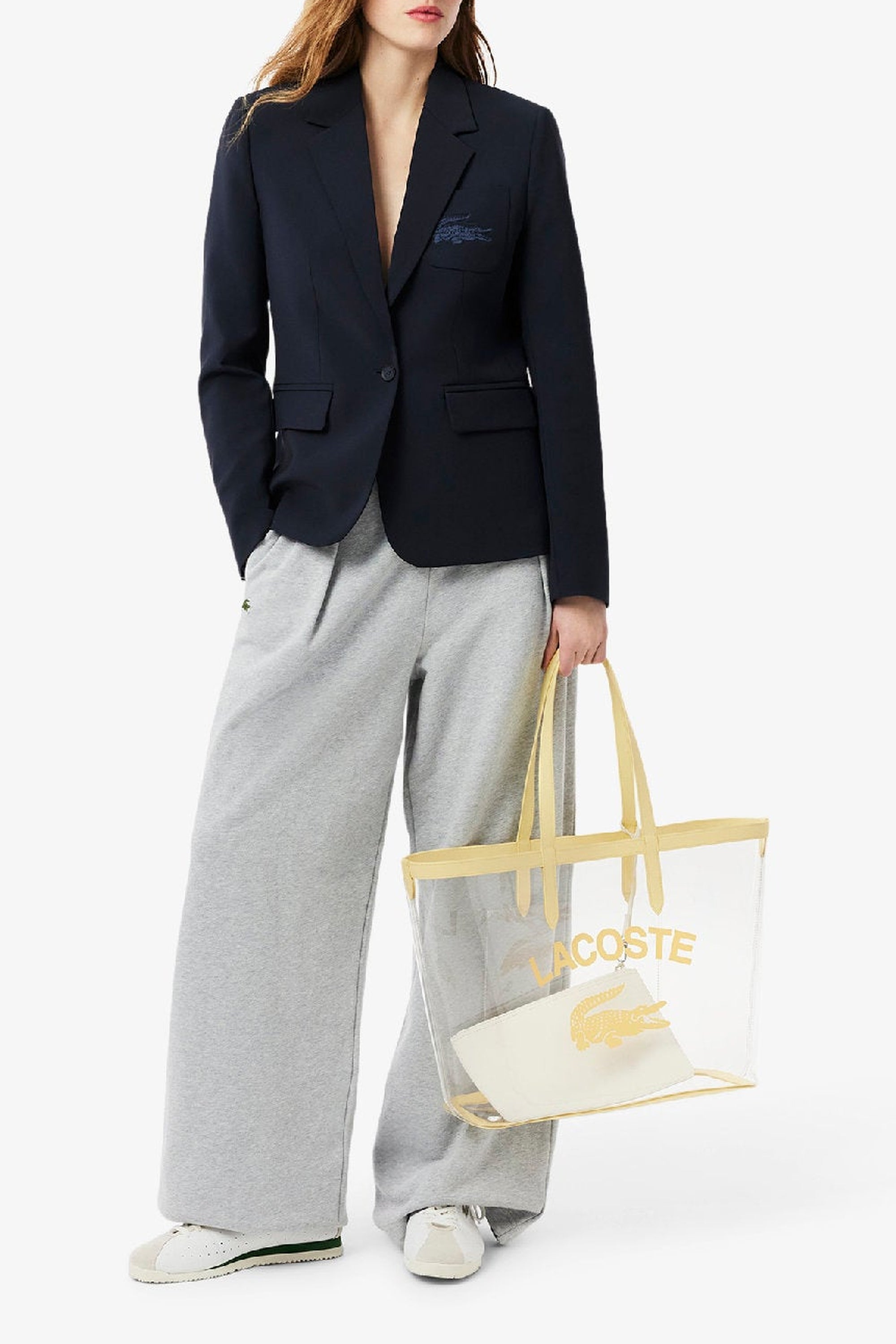 Anna tote bag with pocket - Transparent Yellow