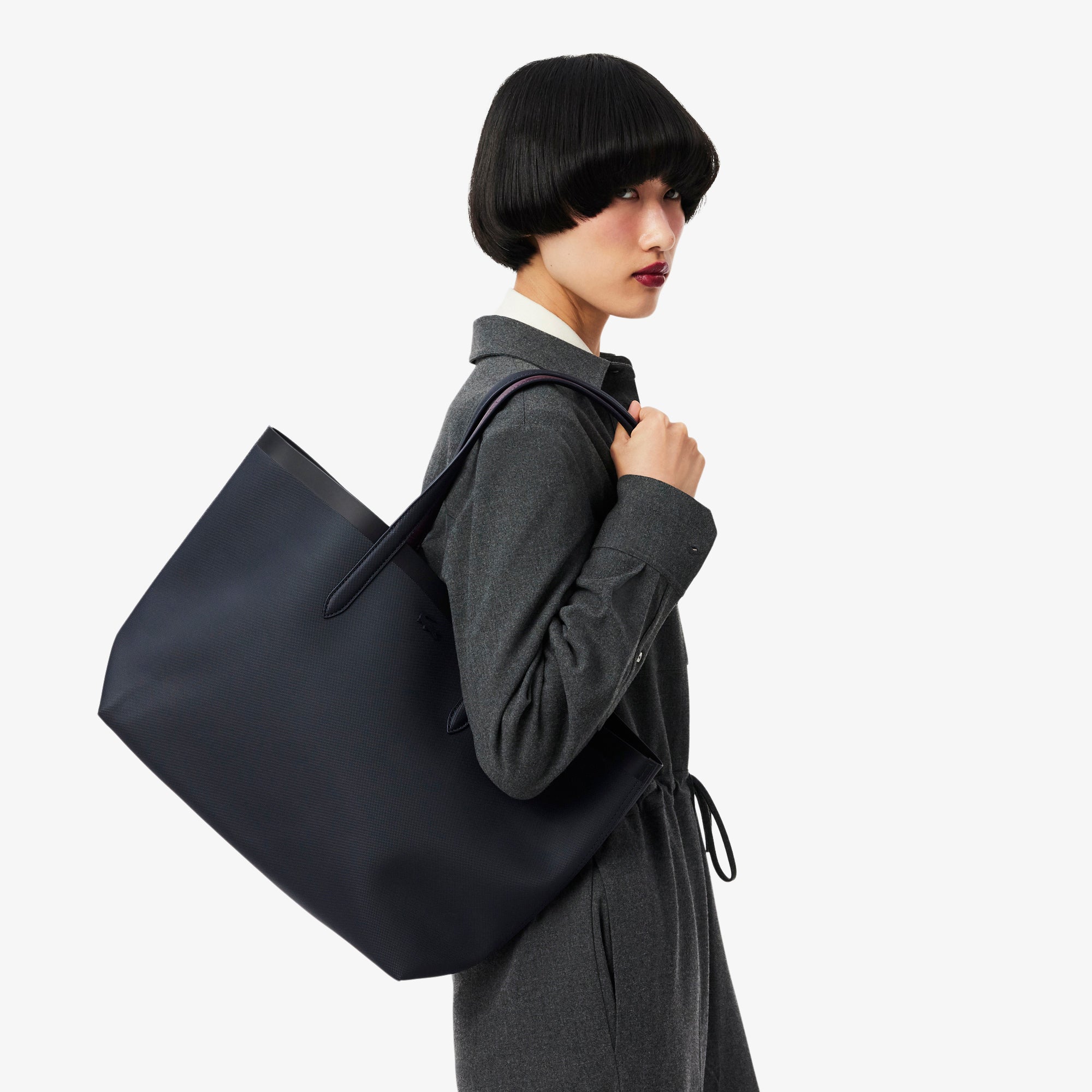 Shopping Bag - Abimes Croc Emboss