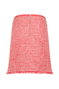 Jupe tweed - Corail