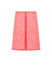 Jupe tweed - Corail