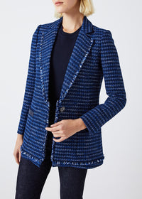 Long fitted jacket - Navy