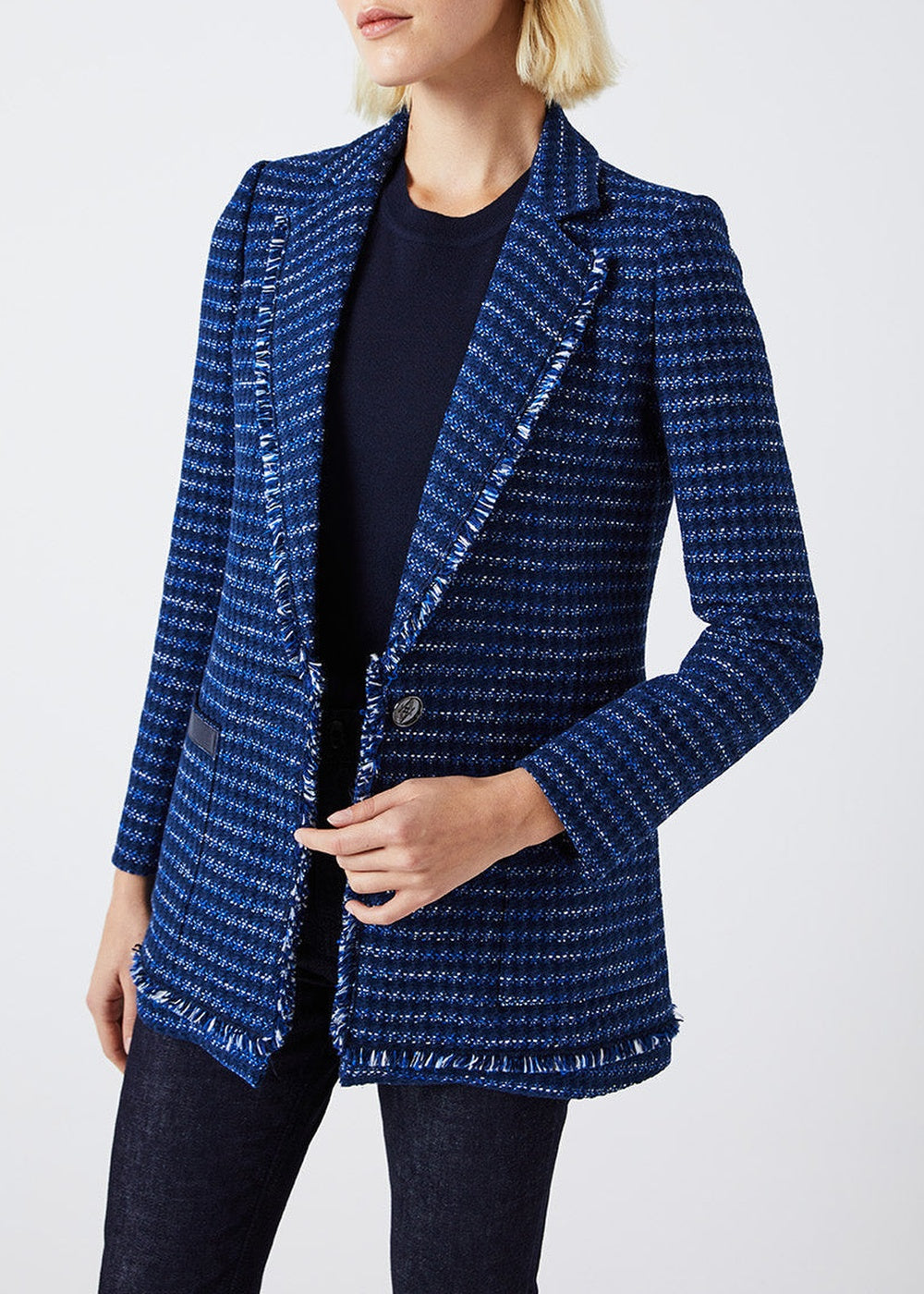 Long fitted jacket - Navy