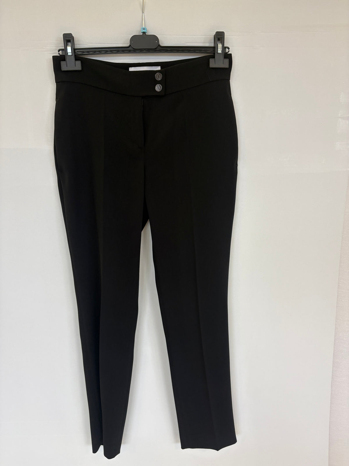 Pantalon polyester ceinture - Noir
