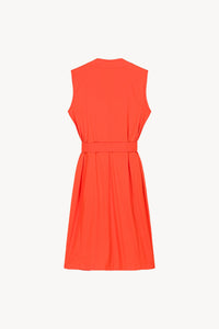 Robe sans manches portefeuill - Orange Vif