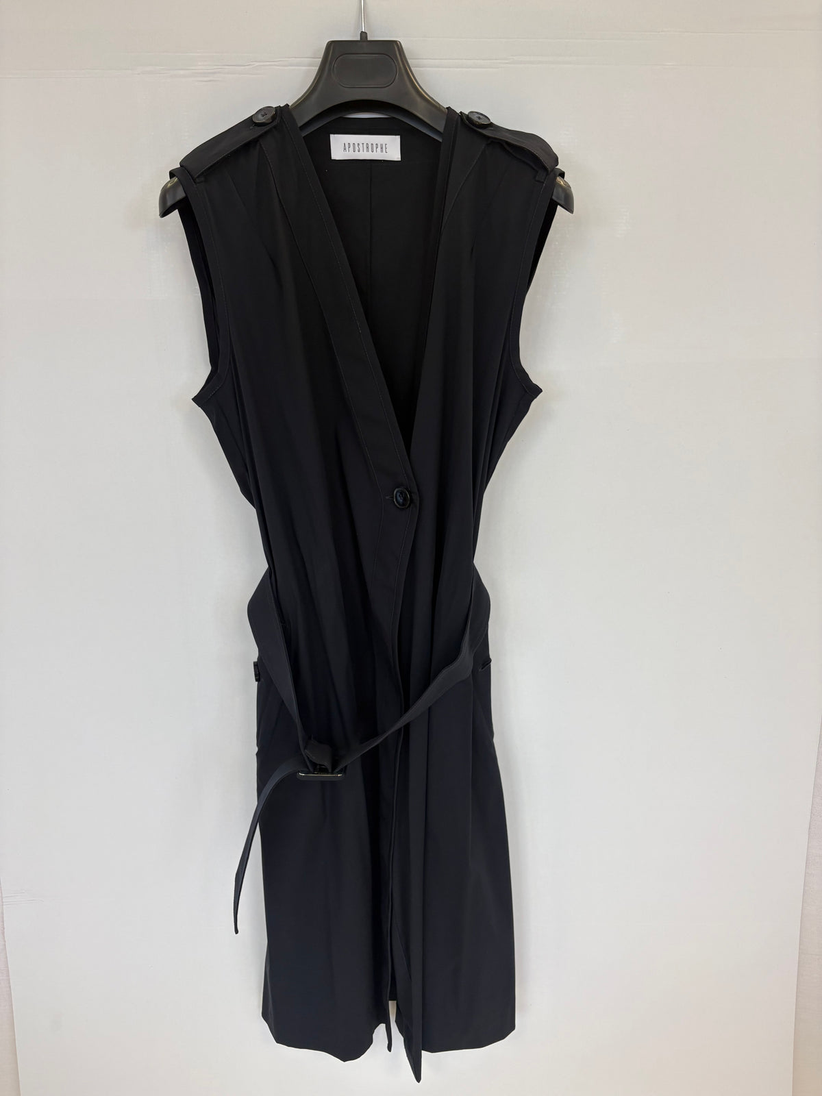 Robe sans manches portefeuill - Marine