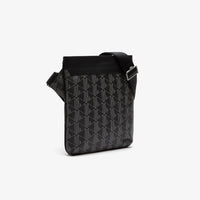 The Blend printed flat bag - Monogram Black Grey