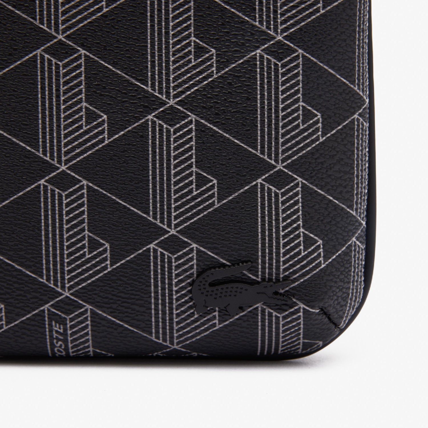 The Blend printed flat bag - Monogram Black Grey