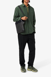 The Blend printed flat bag - Monogram Black Grey