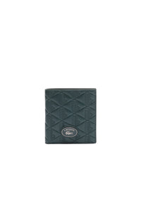 Portefeuille compact monogramme en cuir - Sinople