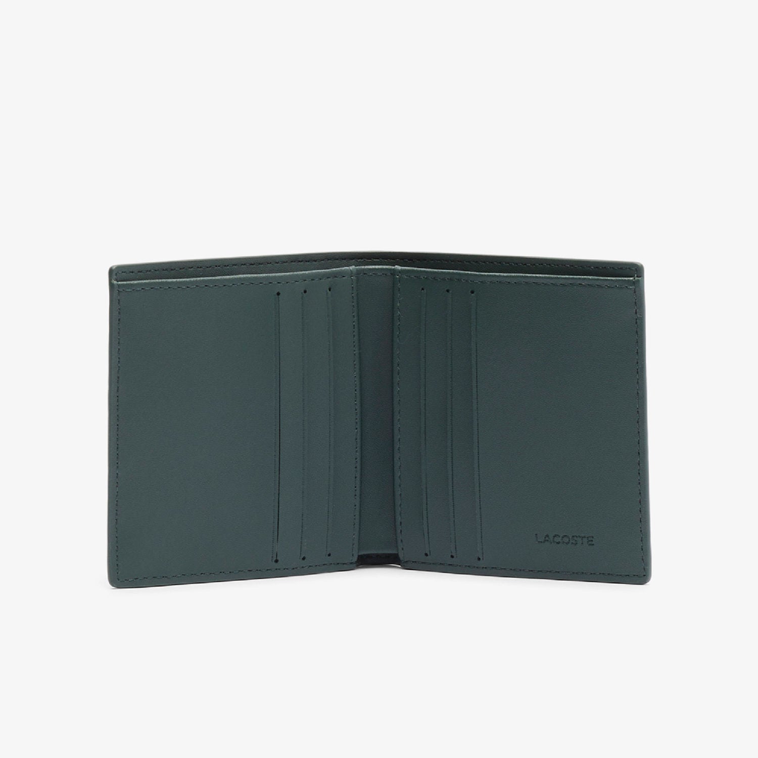 Portefeuille compact monogramme en cuir - Sinople