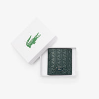 Portefeuille compact monogramme en cuir - Sinople