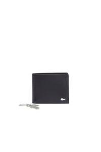 Petit portefeuille en cuir - Noir Croc Vert