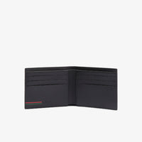 Petit portefeuille en cuir - Noir Croc Vert