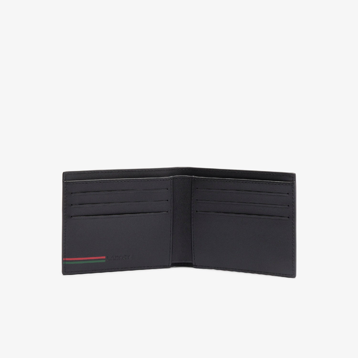 Petit portefeuille en cuir - Noir Croc Vert