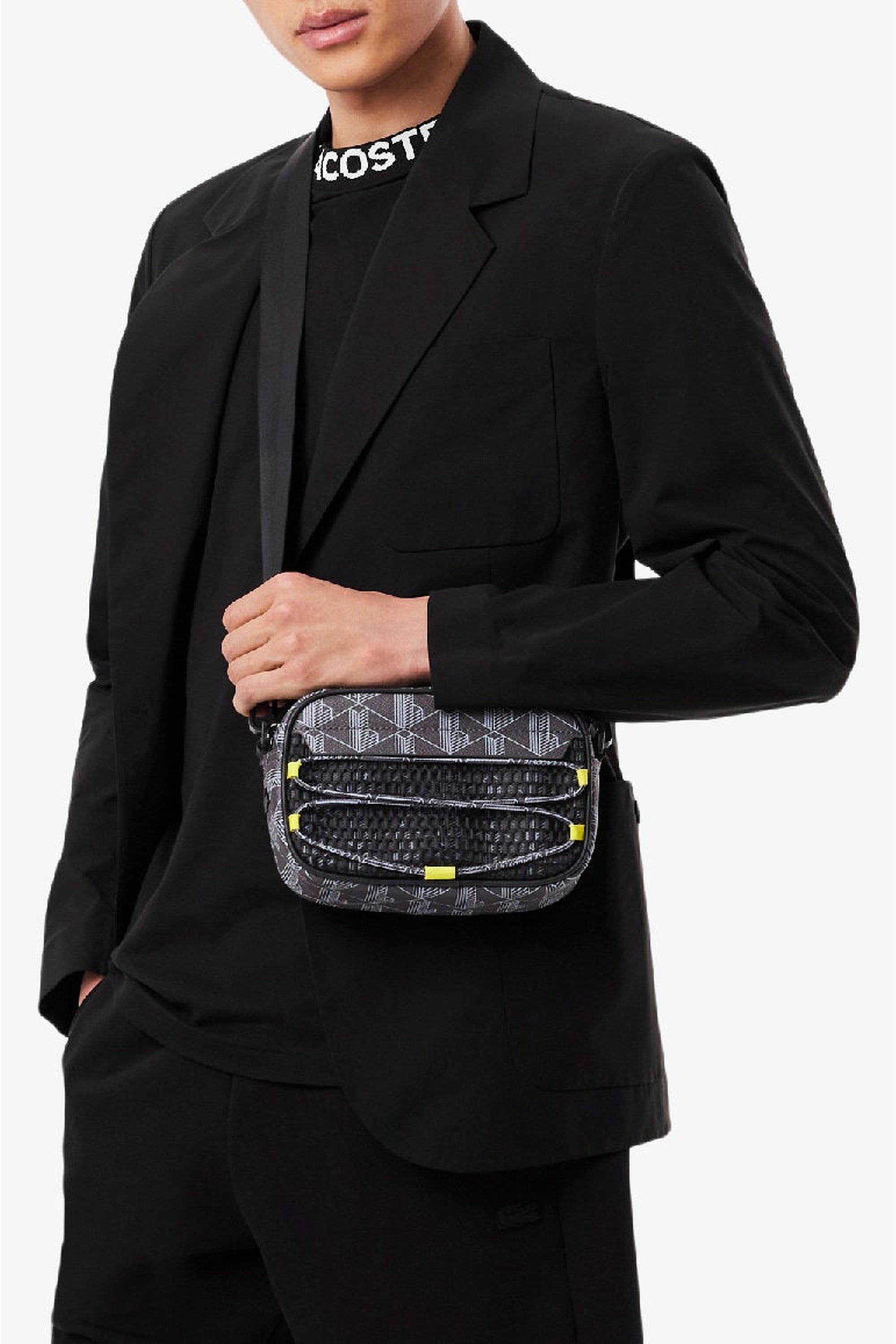 Small reporter bag The Blend - Mesh Mono Blue