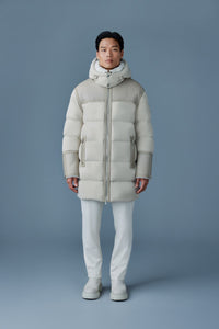 Trench-Natural Men's Mixed Media Jacket