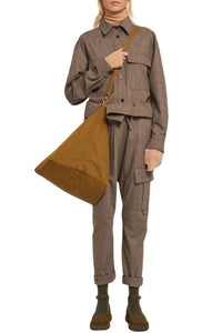 Pantalon sarouel Nicobar en laine - Brown