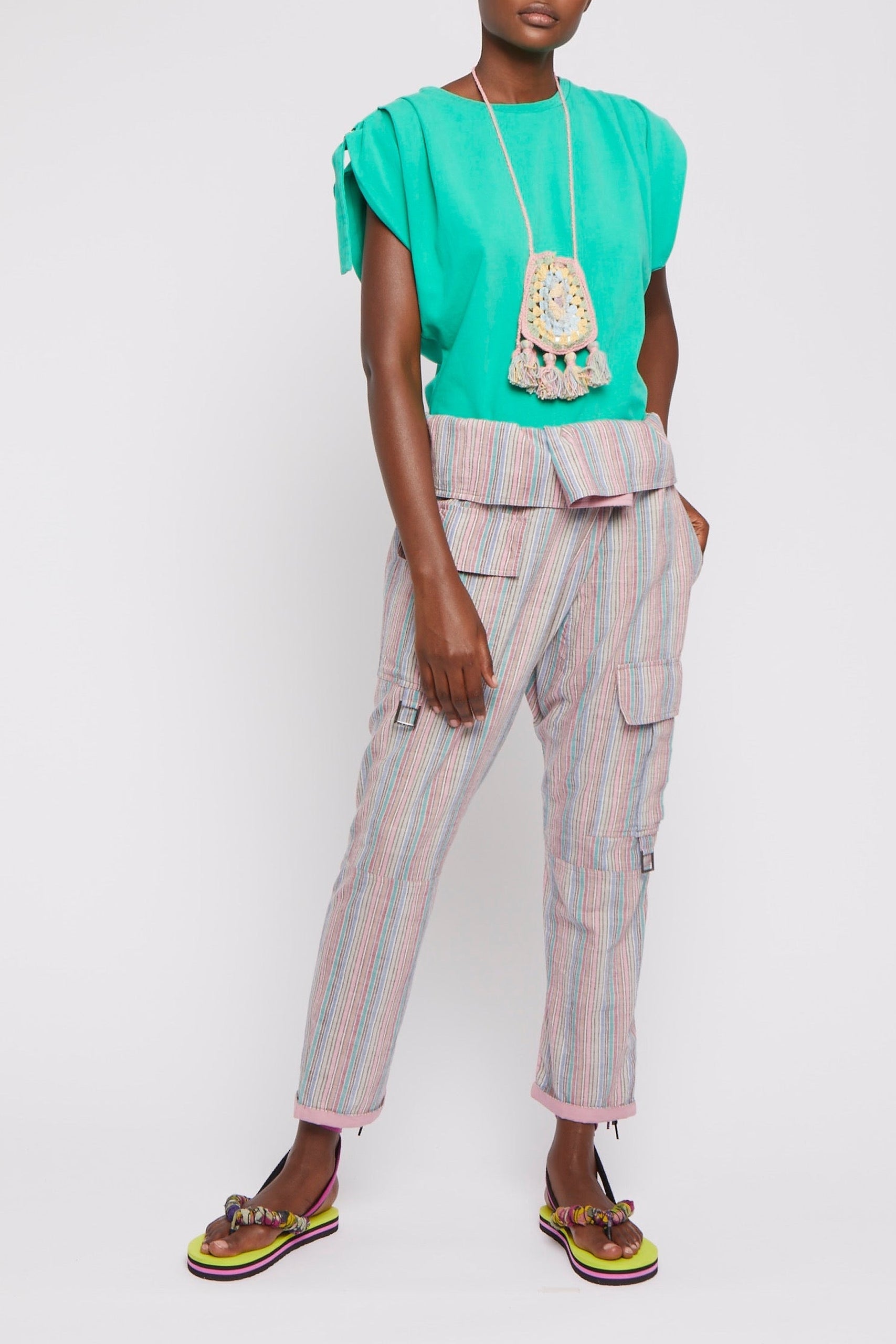 Pantalon sarouel Nicobar - Stripes