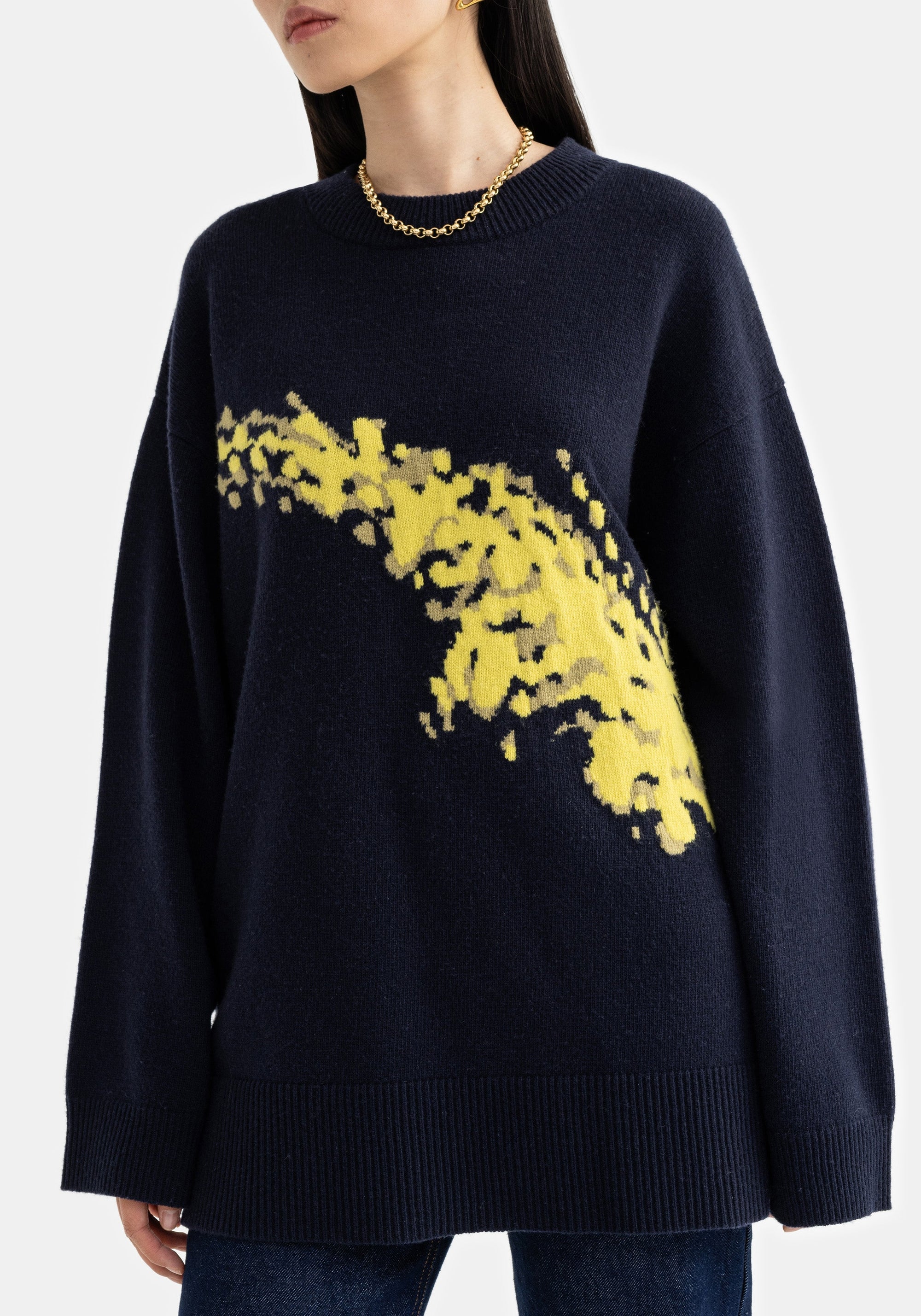 Nikolette Mimosa wool jumper - Midnight