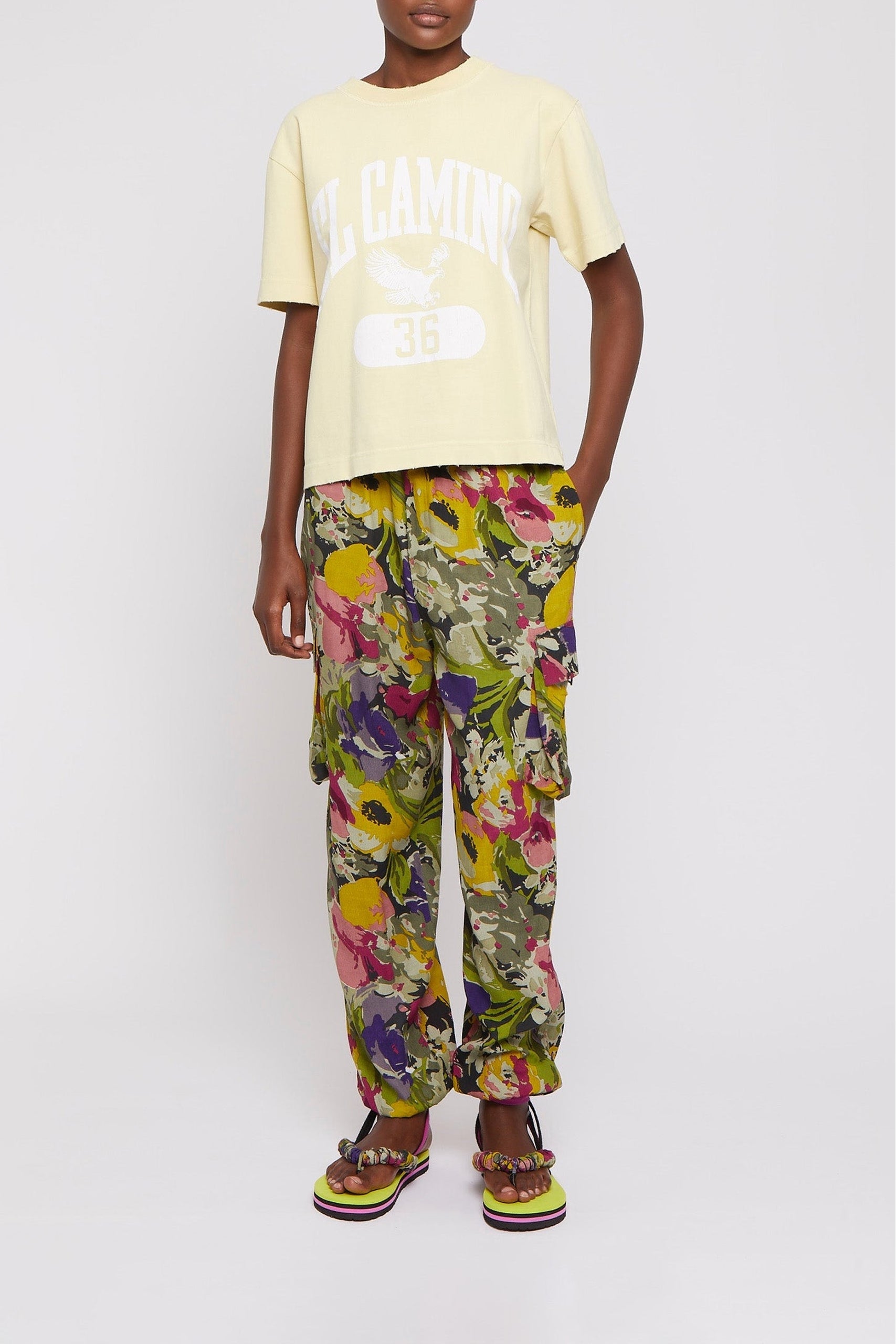 Pantalon droit Ning fleuri - Poppy