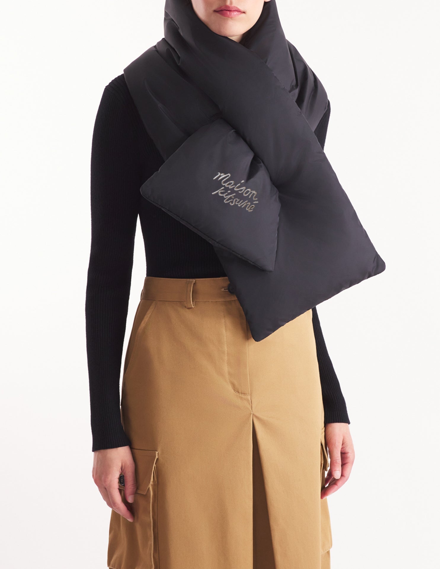 Blanket scarf - Black