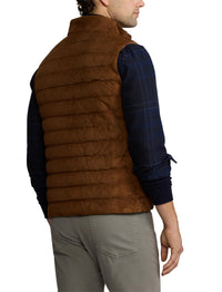 Doudoune gilet Hoffman en daim - Chestnut Brown