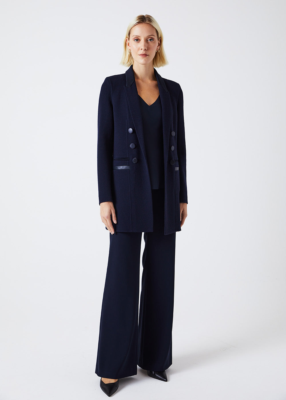 Veste longue - Marine