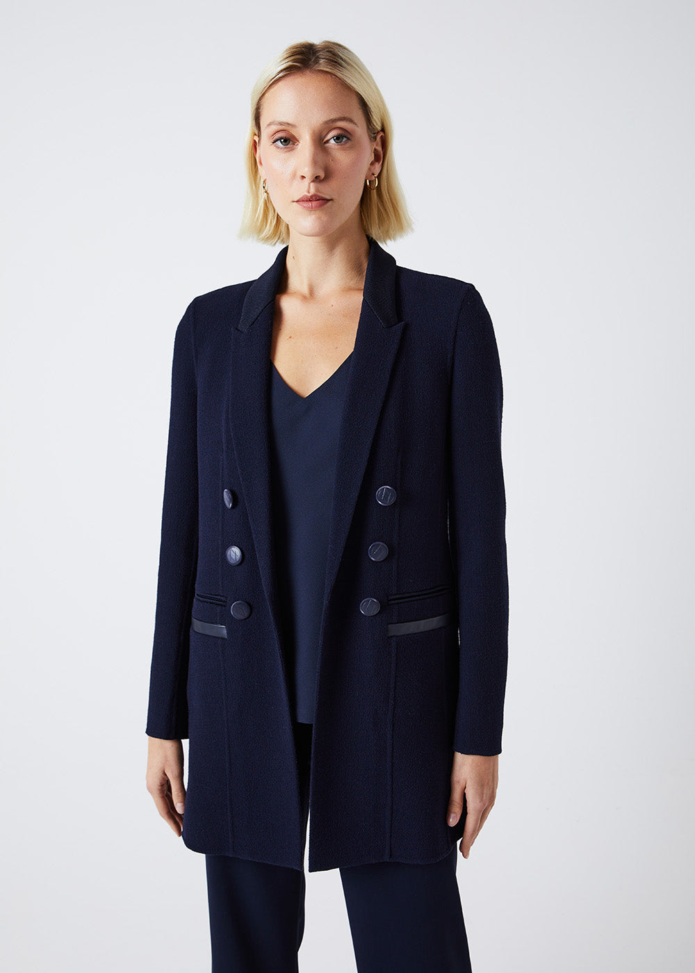 Veste longue - Marine