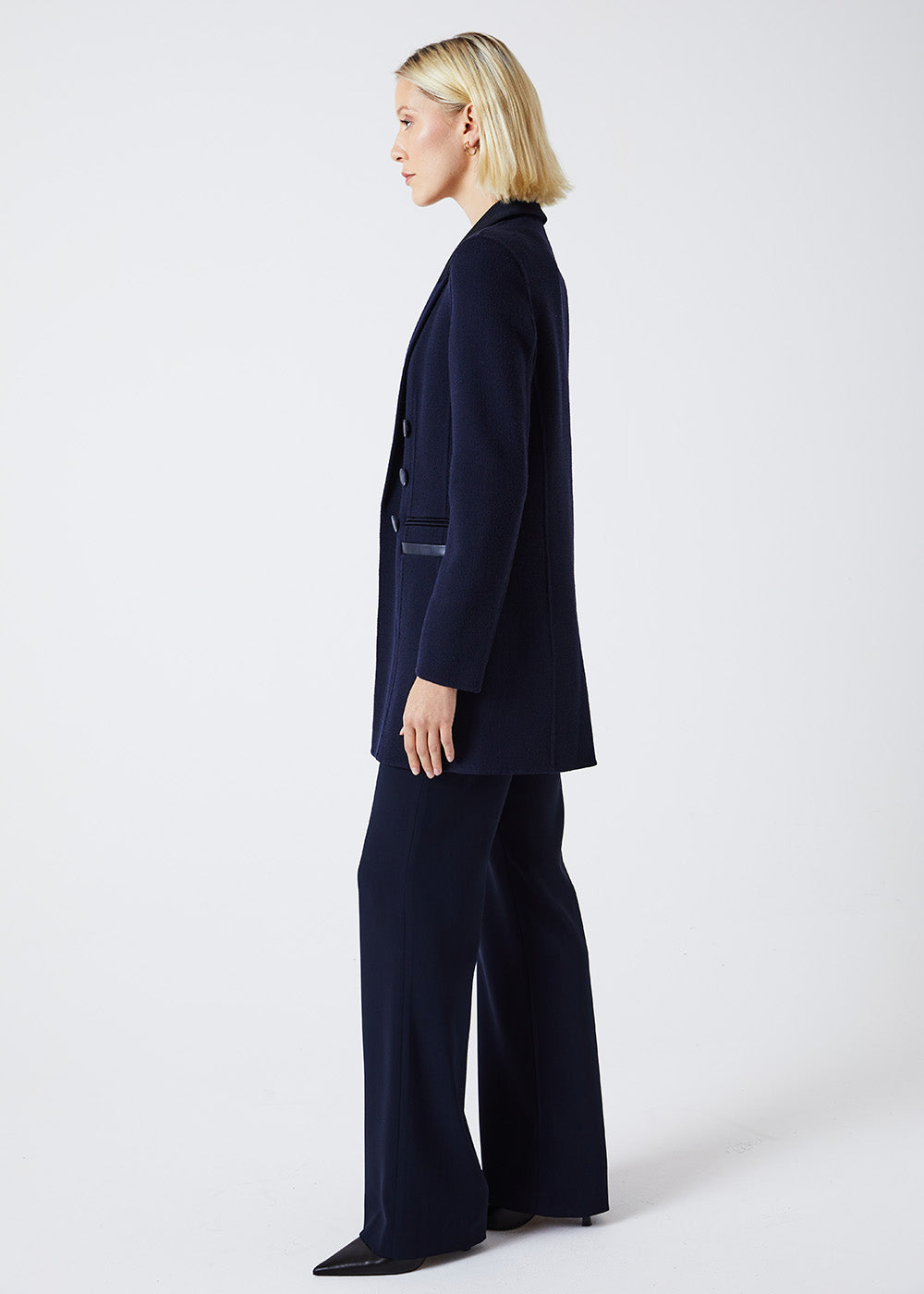 Veste longue - Marine
