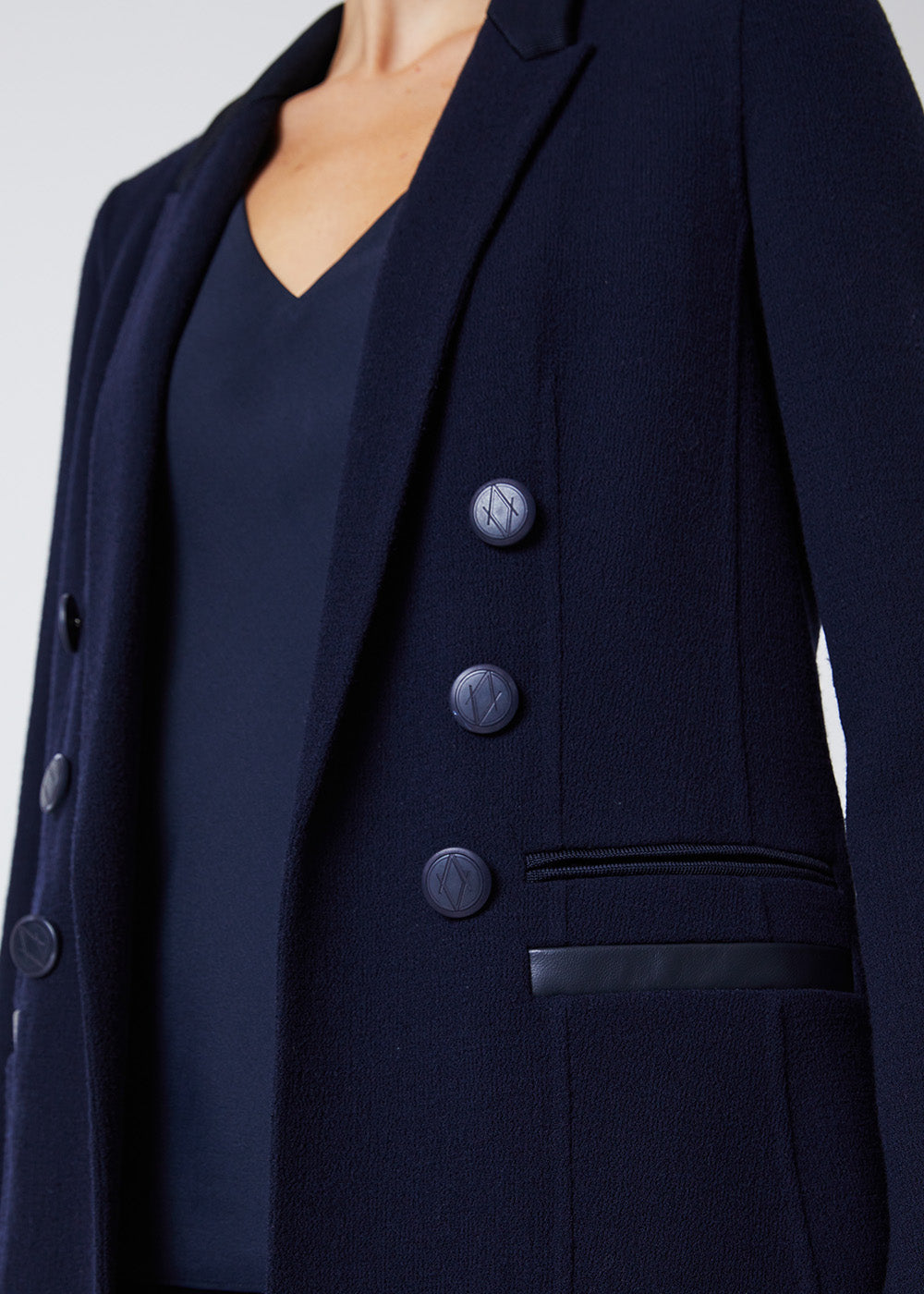 Veste longue - Marine