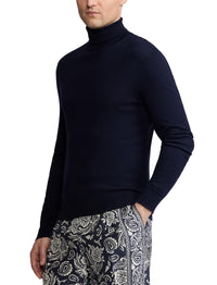 Pull à col roulé en cachemire - Classic Chairman Navy