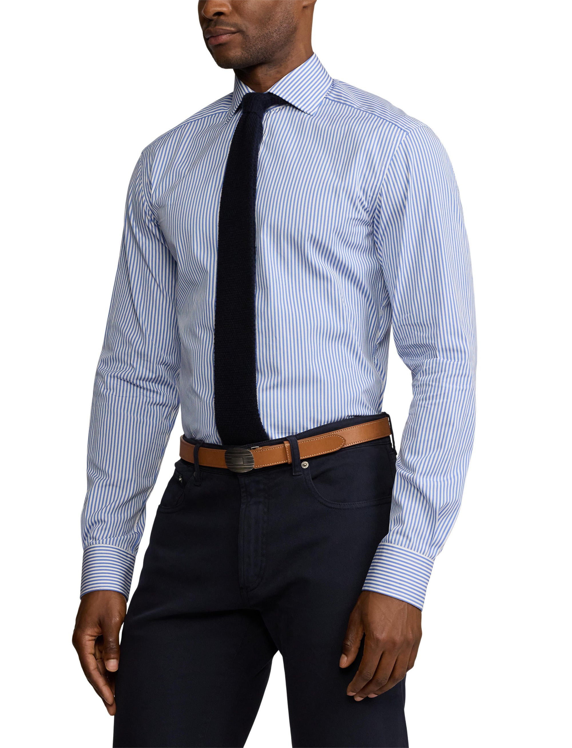 Chemise à rayures bengalies - Medium Blue And White