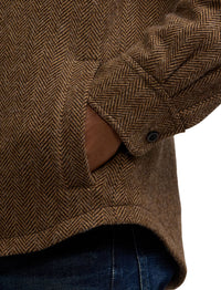 Wool and cashmere blend button-down sports shirt - Multicolour