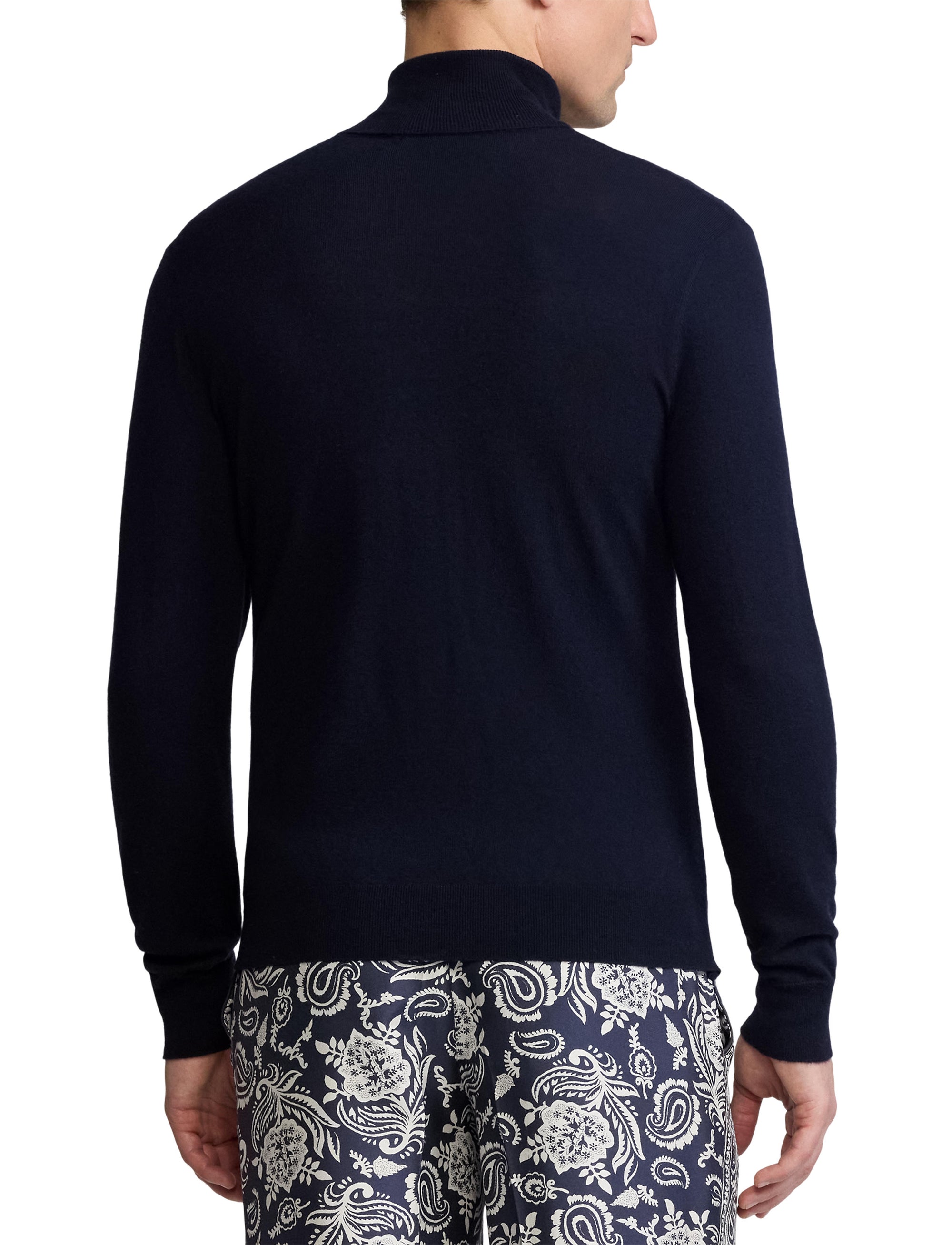 Pull à col roulé en cachemire - Classic Chairman Navy