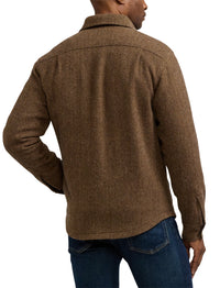 Wool and cashmere blend button-down sports shirt - Multicolour
