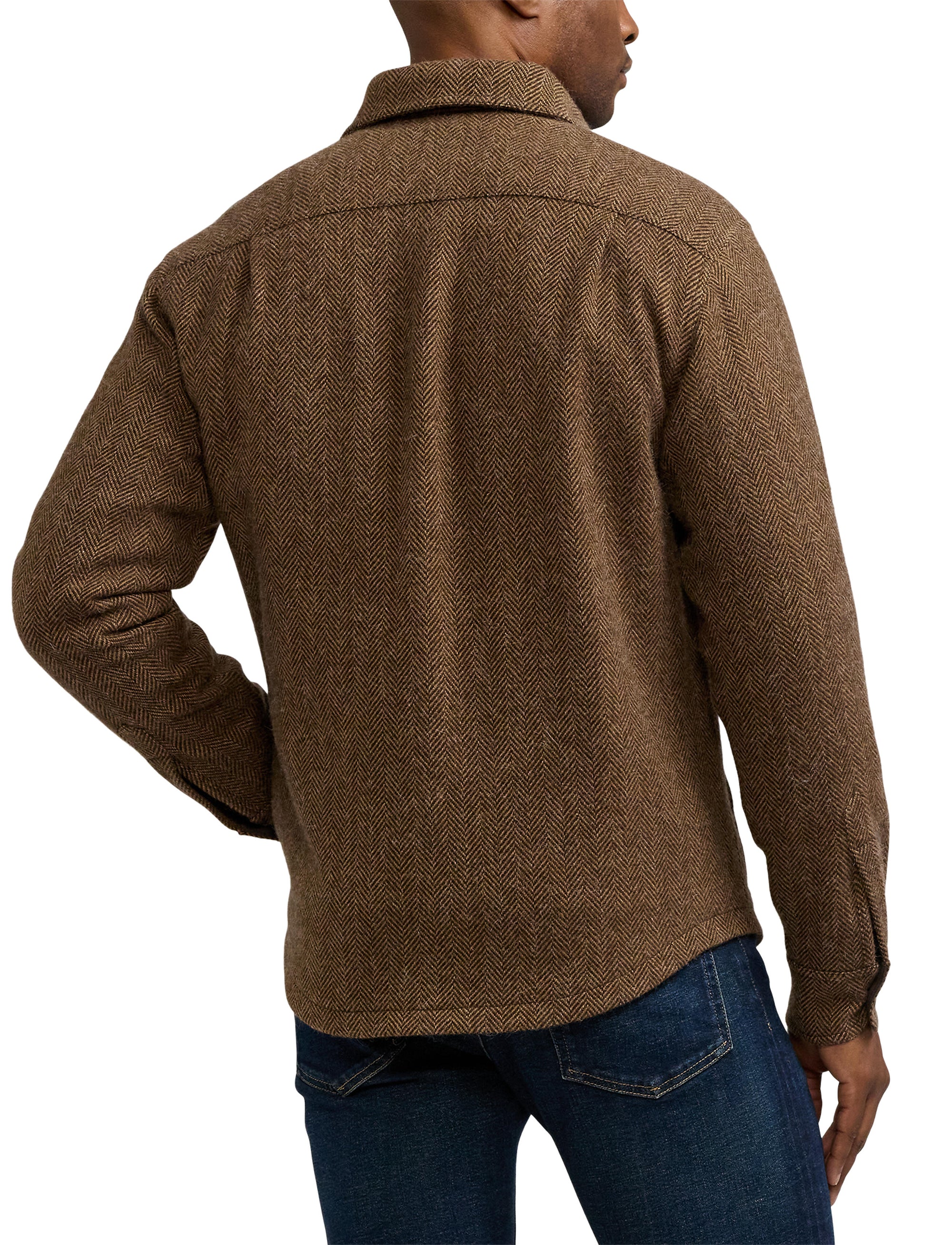 Wool and cashmere blend button-down sports shirt - Multicolour