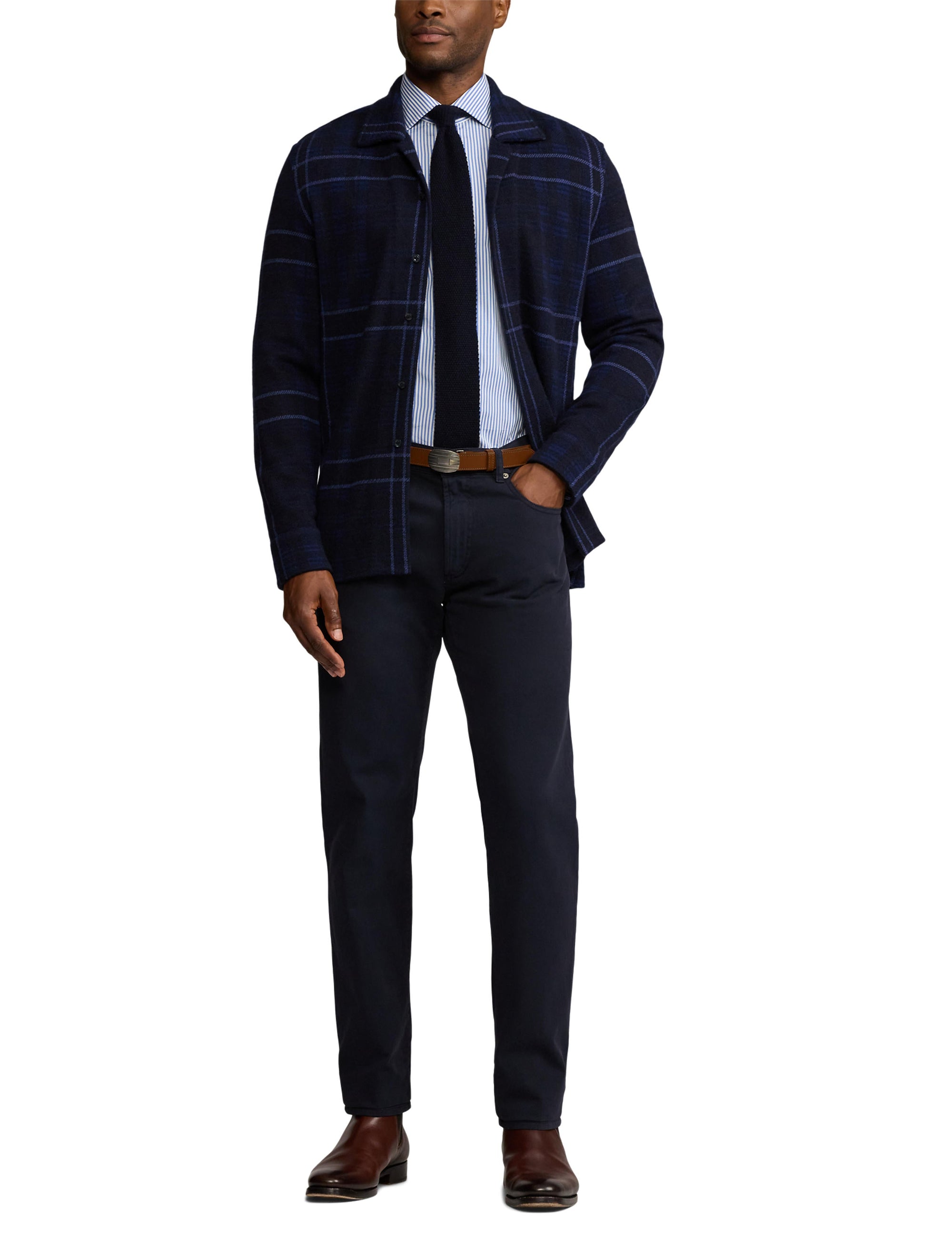 Chemise à rayures bengalies - Medium Blue And White