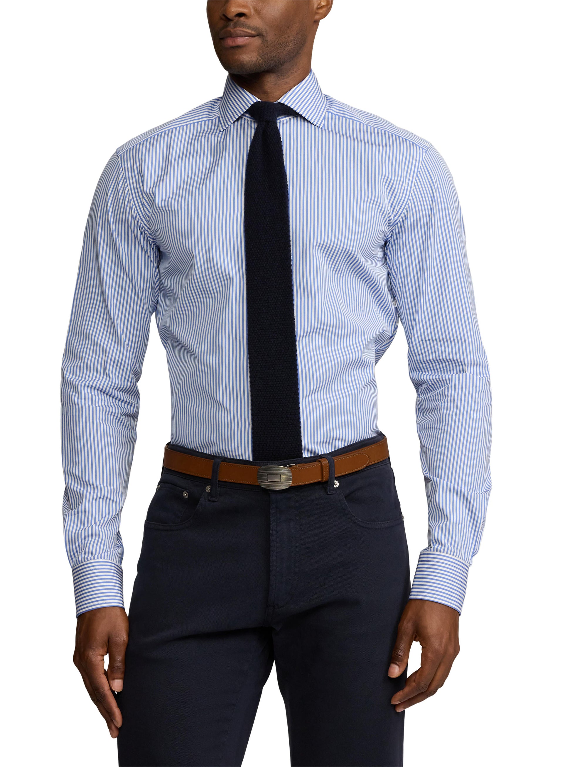 Chemise à rayures bengalies - Medium Blue And White