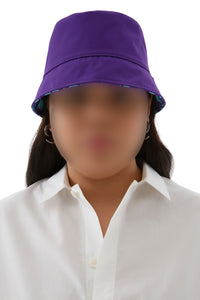 Reversible graphic bobble - Azure & Purple