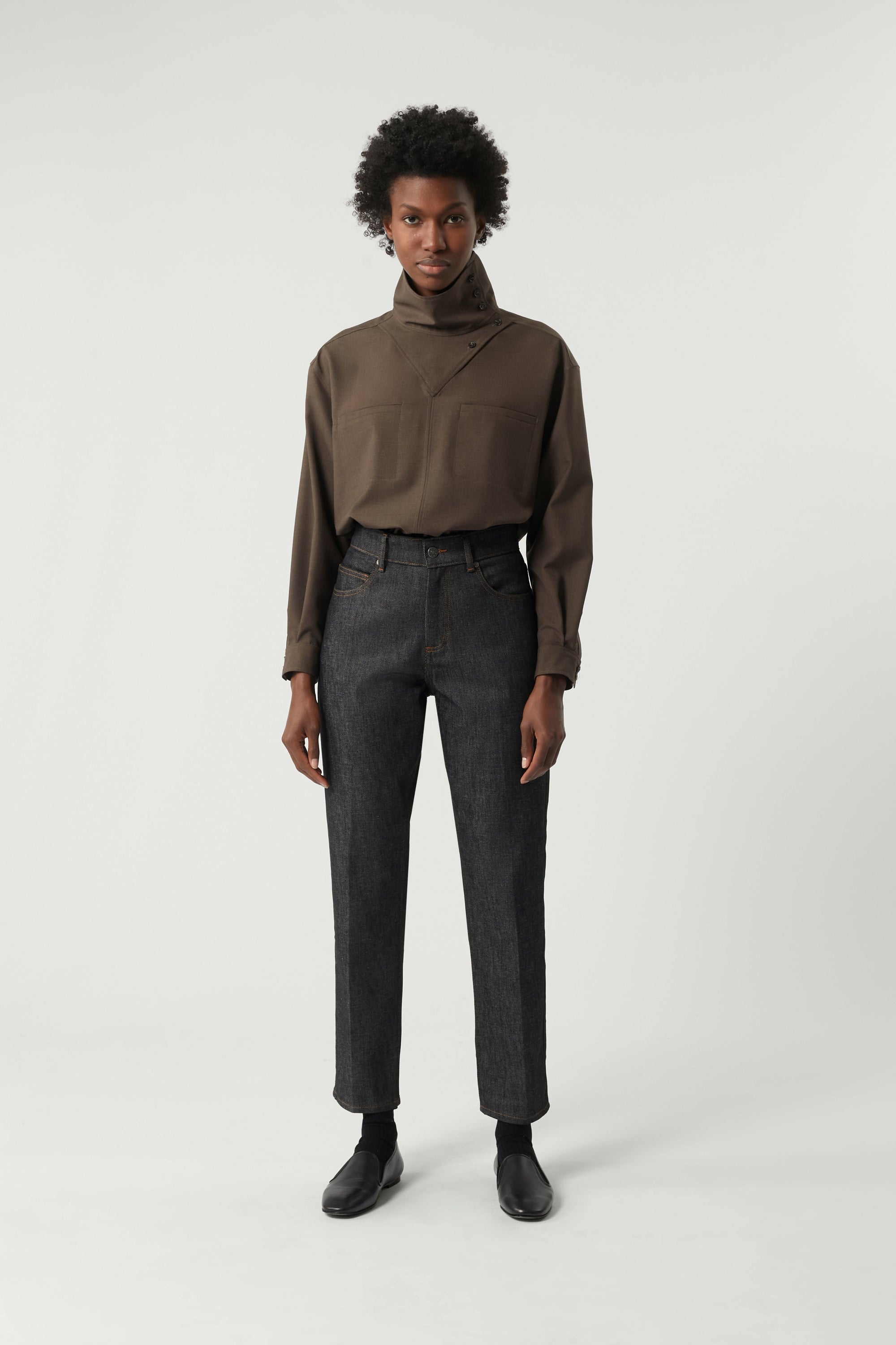 MARRON BLOUSE NORA