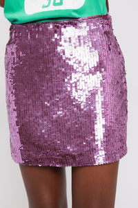 Jupe Norma à paillettes - Purple