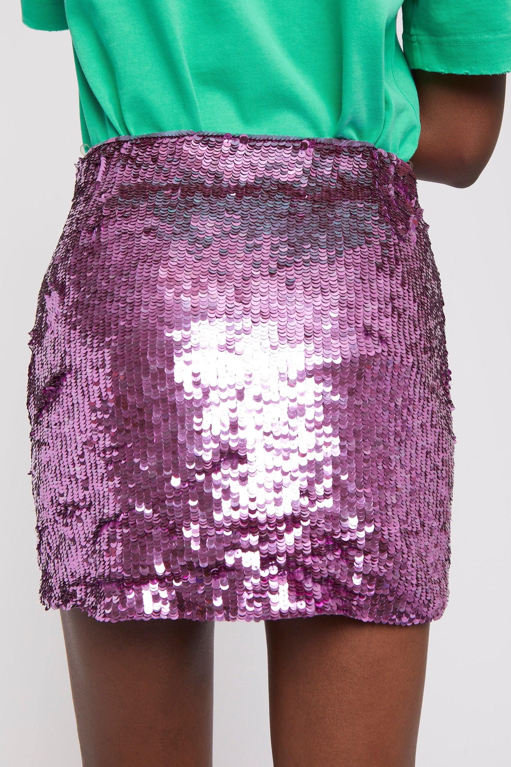 Jupe Norma à paillettes - Purple