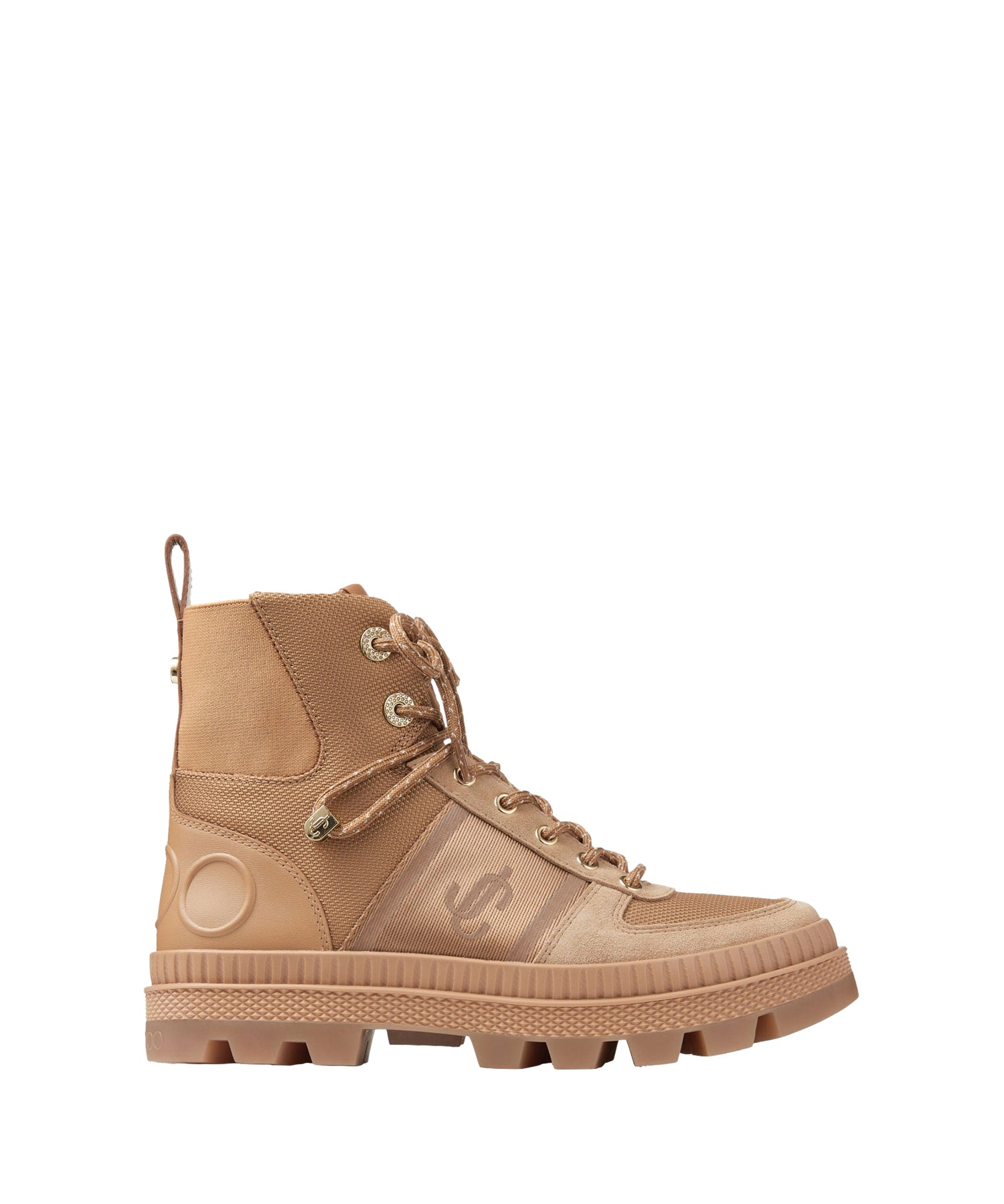 Bottines Normandy en nylon et cuir - Biscuit Mix