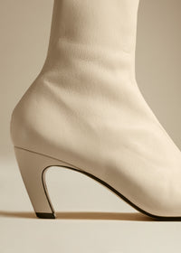 Bottes Normandy en cuir  - Cream