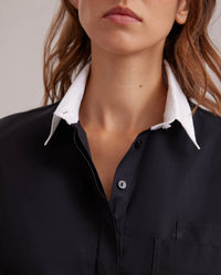 Robe Novalis à détails brodés - Black & White